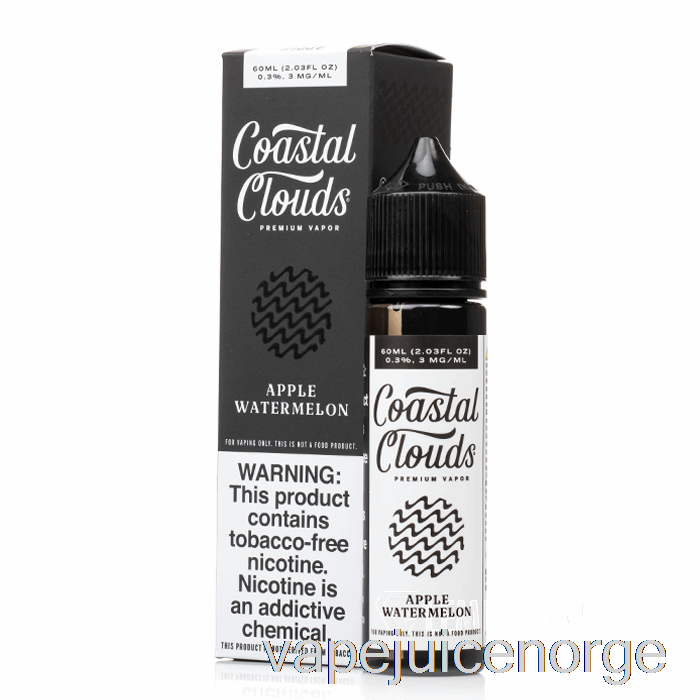 Vape Juice Eple Vannmelon - Coastal Clouds Co. - 60ml 0mg